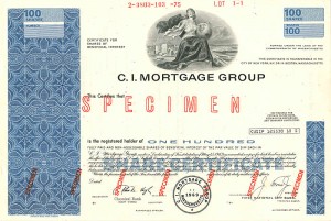 C.I. Mortgage Group - Stock Certificate